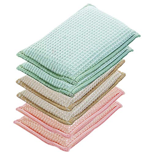 JEBBLAS Eco Bamboom Esponja, bambú, 13 x 9 x 2.5 cm, 6 Unidad