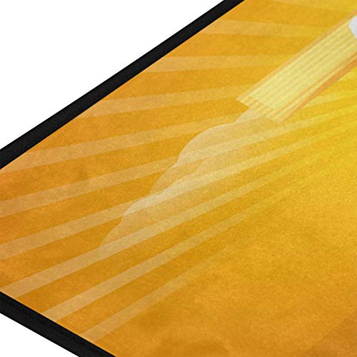 Jereee Happy Pentecostés Sunday Dove Alfombrilla de cocina antideslizante rectangular de poliéster, alfombra de suelo para decoración del hogar, 99 x 20 pulgadas