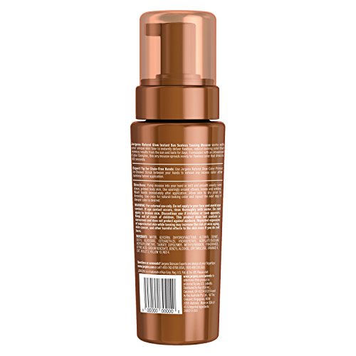 Jergens Natural Glow Instant Sun Sunless Tanning Mousse, Light, 6 Fluid Ounce by Jergens