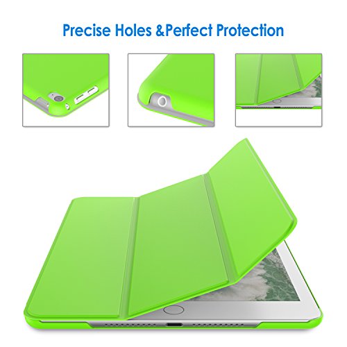 JETech Funda para iPad Air 2, Carcasa con Soporte Función, Auto-Sueño/Estela (Verde)