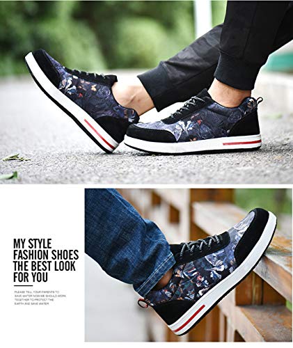 JIEFU Unisex Botas de Seguridad S3 con Puntera de Acero Mujer Ligeras Anti Pinchazo Industrial y Deportiva Calzado de Trabajo Comodas,Black,39EU