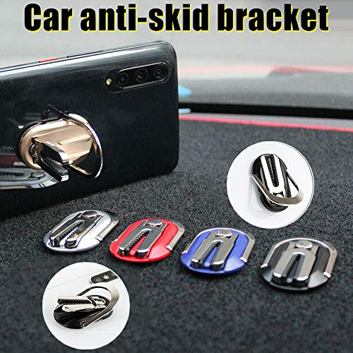 JiEHED Soporte multiuso para teléfono móvil, soporte para anillo, soporte de dedo para pie, rotación de 360 grados antideslizante para soporte magnético de coche con todos los smartphones para coche