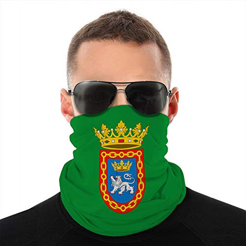 jiilwkie Neck Tube Cycling Biker Scarf Wind Cover Shield Flag of Pamplona in Navarre in Spain Sun-Proof Cover