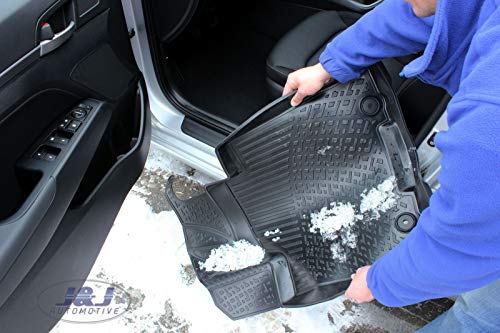 J&J Automotive | Alfombra de suelo de goma 3D exclusiva compatible con Seat Altea XL 2006-prés