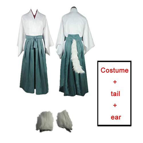 JLCYYSS 4PCS Novedad Cosplay para Disfraces de Fiesta Kamisama Love, Kamisama Kiss Tomoe Vestido de Kimono japonés para Mujeres Hombres Conjunto Completo para Anime Exposición