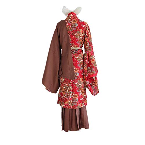 JLCYYSS 7PCS Novedad Cosplay para Disfraces de Fiesta Kamisama Love, Kamisama Kiss Tomoe Vestido de Kimono japonés para Mujer Regalo