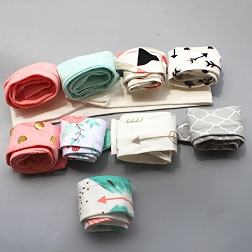 JMITHA Recién nacido y Bebés arco Del pelo de la venda elástico Bebé turbante pelo diadema arco(01)
