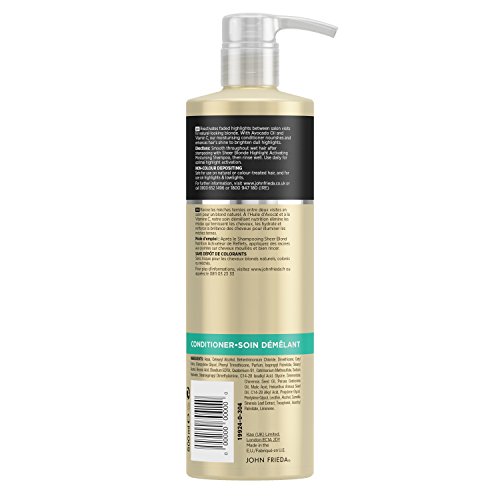 John Frieda Sheer Blonde Resalte Activar Hidratante Acondicionador Para encendedor 500ml Rubio