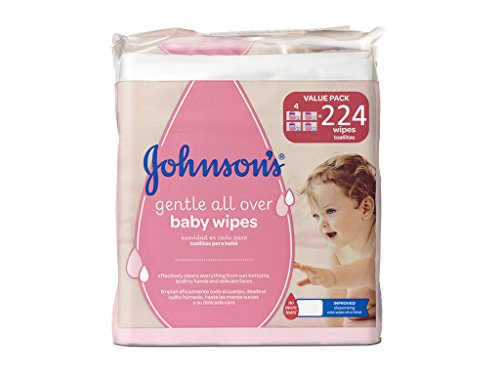 Johnson's Baby - Toallitas para Bebe, Suavidad en Cada Paso - 3 Paquetes de 224 toallitas - [Total: 672 toallitas]