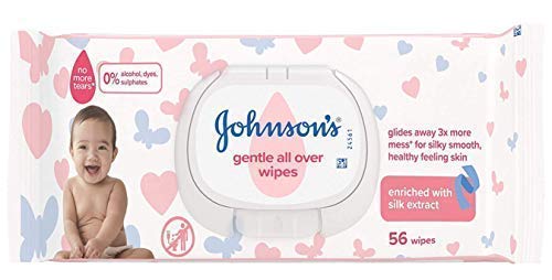 JOHNSON'S Toallitas suaves para todo el mundo, 672 ct (12x56) - Enriquecido con extracto de seda, pH equilibrado para pieles delicadas