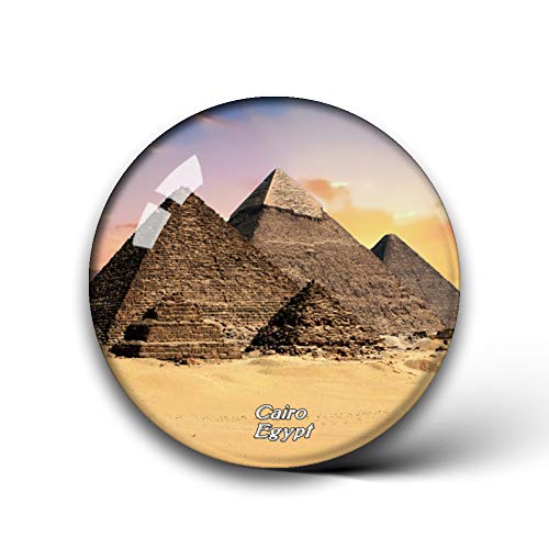 Jollin Egipto Gran Pirámide de Keops El Cairo Imanes de Nevera Cristal para la Pegatina del refrigerador Recuerdos de Viaje de la Ciudad Pizarra Regalos para el hogar