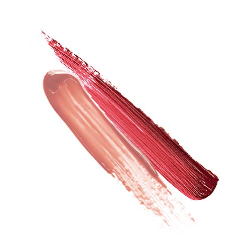 Jolly Dim Makeup - Matte & Gloss Lip Duo - Classy 5. 2 en 1: color de labios Sangría 5 + brillo de labios Marrón 2. Set DÚO para labios