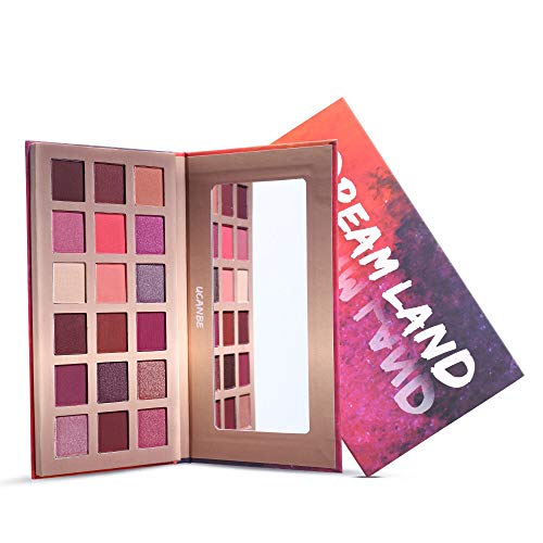 Jooayou 18 colores Paleta de Maquillaje de Sombra de Ojos, Impermeable de Larga Duración Polvo Exquisito del Sombreador de Ojos, Paleta de Sombra de Ojos Maquillaje Cosmético