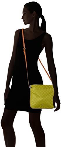 Joop! Lola, Bolso bandolera (cremallera para Mujer, Verde, 25x24x7
