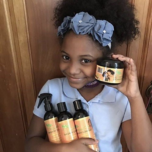 J’Organic Solutions Carrot Argan Kids Leave-in Conditioning Milk Detangler with Jamaican Black Castor, Coconut Oil & More