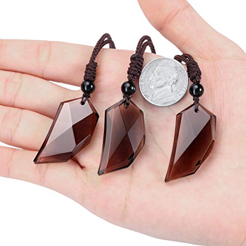 JSDDE - 2 colgantes con diseño de diente de lobo, para parejas