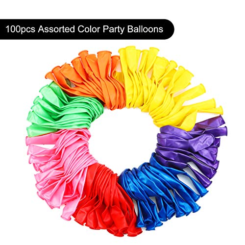 Juego de 200 Globos de Luz de LED Incluyes 100 Piezas Globos de LED Mini Bola Redonda de Luz y 100 Globos de Colores Variados 12 Pulgadas para Globos de Linterna de Papel Luces Brillan en Oscuridad