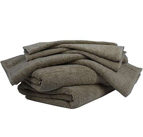 Juego de Toallas de 8 Piezas 100% algodón Peinado, Paquete de Toallas baño, Gimnasio, Hotel, SPA y Toalla de Mano de Viaje, Toalla de Cara, Toallas de baño