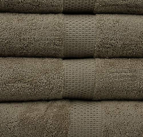 Juego de Toallas de 8 Piezas 100% algodón Peinado, Paquete de Toallas baño, Gimnasio, Hotel, SPA y Toalla de Mano de Viaje, Toalla de Cara, Toallas de baño