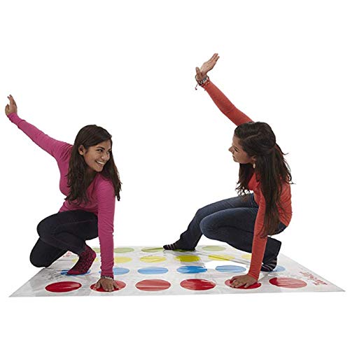 Juegos de Suelo Tapete Twister Hasbro Juego Divertido Familiar Juego de Mesa Infantil para Padres e Hijos Juego de Piso de Habilidad para Niños y Adultos (Multicolor, 160 * 110cm)