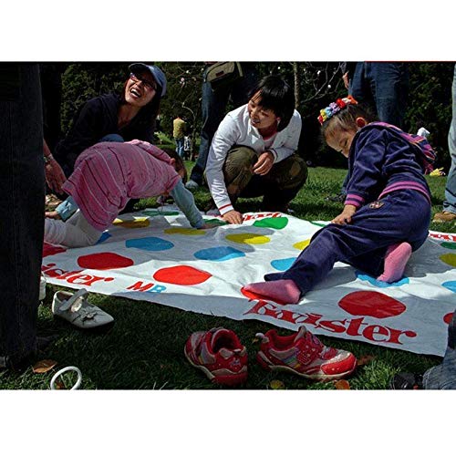 Juegos de Suelo Tapete Twister Hasbro Juego Divertido Familiar Juego de Mesa Infantil para Padres e Hijos Juego de Piso de Habilidad para Niños y Adultos (Multicolor, 160 * 110cm)