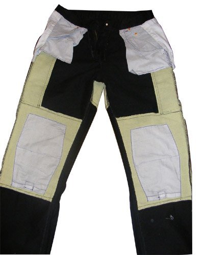 Juicy Trendz Hombre Motocicleta Pantalones Moto Pantalón Mezclilla Jeans con Protección Aramida Azul