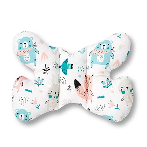 JUKKI - Conjunto de 5 piezas para bebé (nido de 50 x 90 cm, cojín de lactancia, manta, manta para bebé, almohada, nido para bebés, 100% algodón, cuna de viaje y colchón