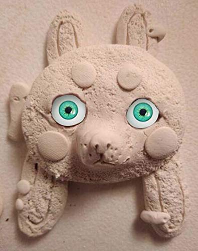 Julie Wang 100 piezas de colores claros ojos de vidrio mezclados ojos pupilas ojos 8 mm tiempo de espalda plana gema Cabochons niños DIY Scrapbooking muñeca fabricación artesanía joyería accesorios