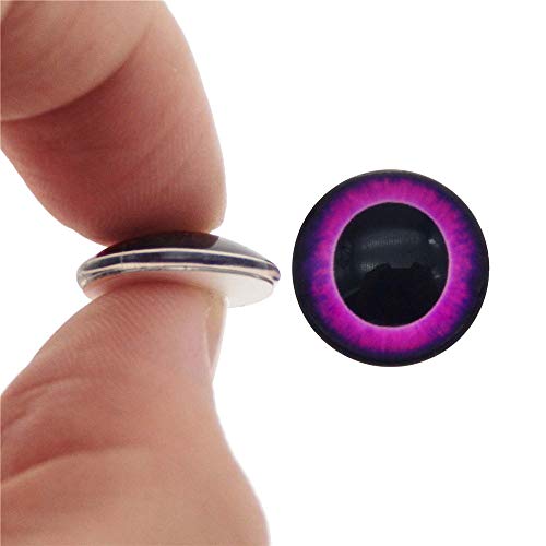 Julie Wang - Juego de 100 cabujones de cristal con parte trasera plana de 6 mm para hacer muñecas de niños, artesanía, álbumes de recortes, accesorios para hacer joyas