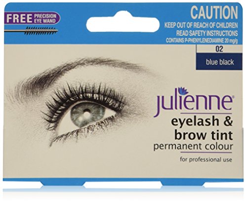 Julienne Pestaña y Ceja Permanente Azul Negro 02 Color Matiz 15ml