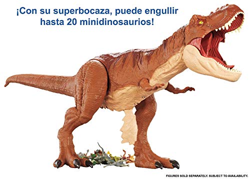 Jurassic World Tyrannosaurus Rex Supercolosal, dinosaurio de juguete, edad recomendada: 4 - 10 años (Mattel FMM63)