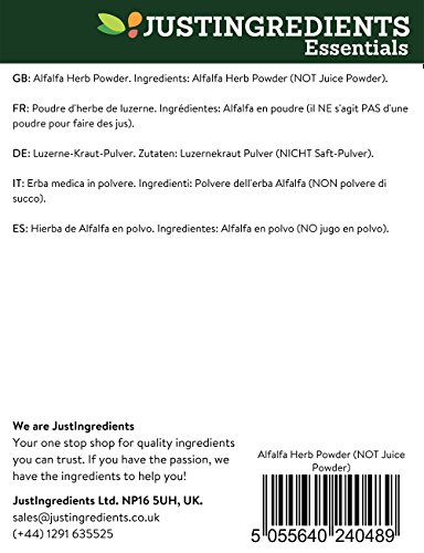 JustIngredients Essential Alfalfa en Polvo - 1000 gr