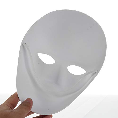 JYCRA DIY máscara blanca, 12 unidades de máscara de papel pintable máscara de máscaras lisa máscara de cosplay para Halloween Mardi Gras Party (6 hombres + 6 mujeres)
