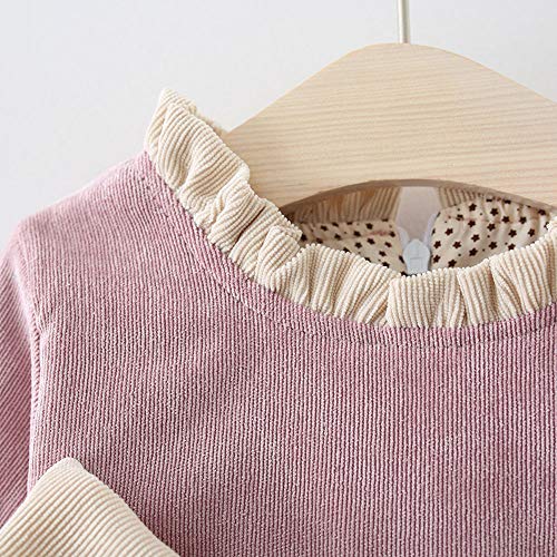 K-youth Vestidos para Niñas Vestido Bebe Niña Invierno Recien Nacido Vestido de Princesa Otoño Infantil Más Terciopelo Ropa para Bebe Niña De Frio Vestidos de Niña para Fiestas(Morado, 6-12 Meses)