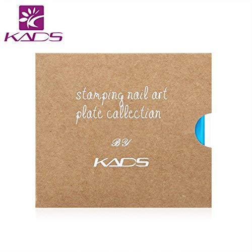 KADS Nail Art Stamping de moda Plantilla Uñas Decoración Pegatinas Imagen de Bricolaje Manicura Estampado Placa Herramientas de la Plantilla (FASHION 005)