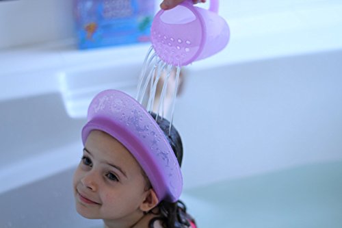 Kair bebé/del pelo de los niños Wash Champú Aclarado Copa Eyeshield Bath -Purple