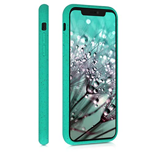 kalibri Funda Compatible con Apple iPhone XR Carcasa Hecha de TPU y Trigo Natural ecológico - Menta