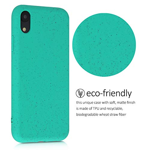 kalibri Funda Compatible con Apple iPhone XR Carcasa Hecha de TPU y Trigo Natural ecológico - Menta