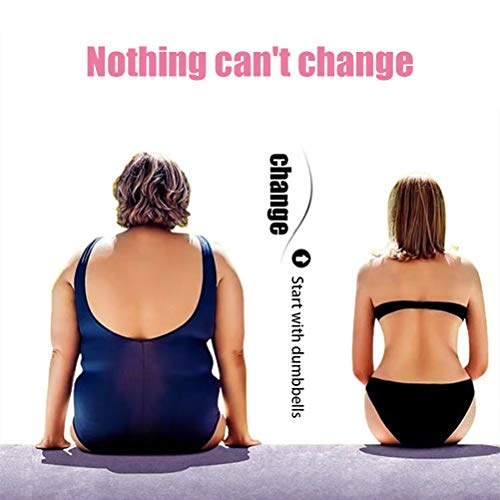 KAMLIKE Aptitud Pesas Pesas 1 par de Neopreno Antideslizante Hexágono Pesas Forma para la tonificación Muscular Fuerza Pérdida de Peso Edificio