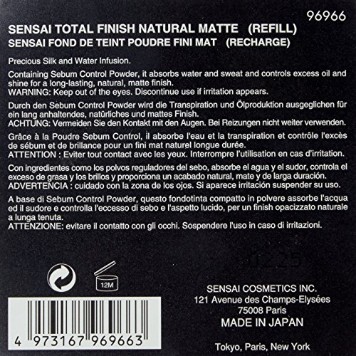 Kanebo Total Finish Refill Natural Mate Polvo Compacto Tono 04-12 gr