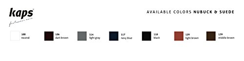 Kaps Acondicionador de zapatos para nobuck y ante, con aplicador de esponja, Cuidado nobuck y ante, 7 colores (117 - azul marino)