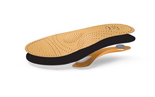 Kaps Plantillas Ortopédicas de Cuero con Soporte para El Arco para Pies Planos y Fascitis Plantar, Hombres Y Mujeres, Relax, Tamaños (37 EUR)