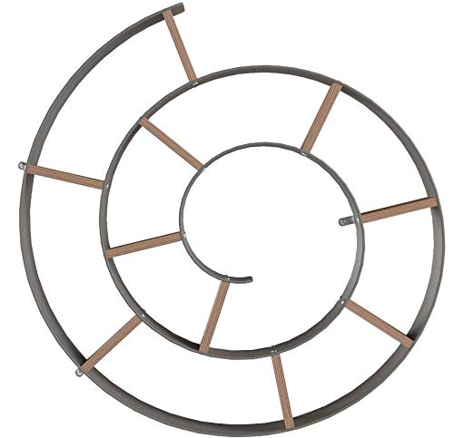 Kare 70755 - Estantería de pared en espiral (75 x 75 x 13 cm), color metálico [Importado de Reino Unido]