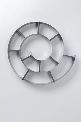 Kare 70755 - Estantería de pared en espiral (75 x 75 x 13 cm), color metálico [Importado de Reino Unido]