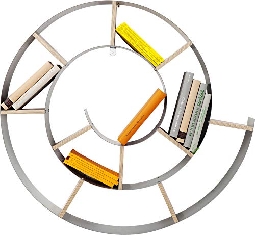 Kare 70755 - Estantería de pared en espiral (75 x 75 x 13 cm), color metálico [Importado de Reino Unido]