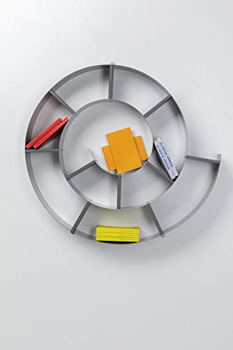 Kare 70755 - Estantería de pared en espiral (75 x 75 x 13 cm), color metálico [Importado de Reino Unido]