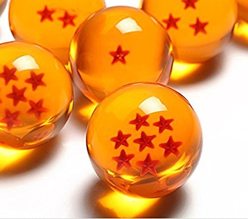 Katara 1737 - Dragon Ball Z con Caja - Juego de 7 Bolas de Dragón Son Goku con Estrellas Correspondientes - Cosplay