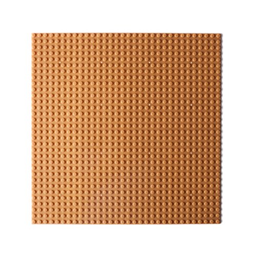 Katara- Placa de Construcción 25,5x25,5cm / 32x32 Pernos - Compatible con Lego, Sluban, Papimax, Q-Bricks, Color 1 x Dorado (1672)