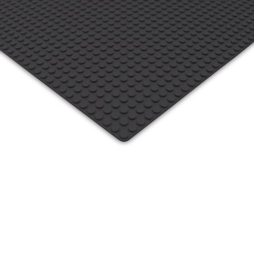 Katara- Placa de Construcción 25,5x25,5cm / 32x32 Pernos - Compatible con Lego, Sluban, Papimax, Q-Bricks, Color 1 x Negro, 25.5 x 25.5 cm (1672-25)