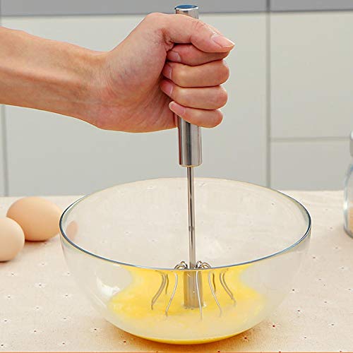 KCASA KC-EW089 Acero inoxidable Semi-automático batidor huevo batidor mezclador agitador espuma herramientas de cocina